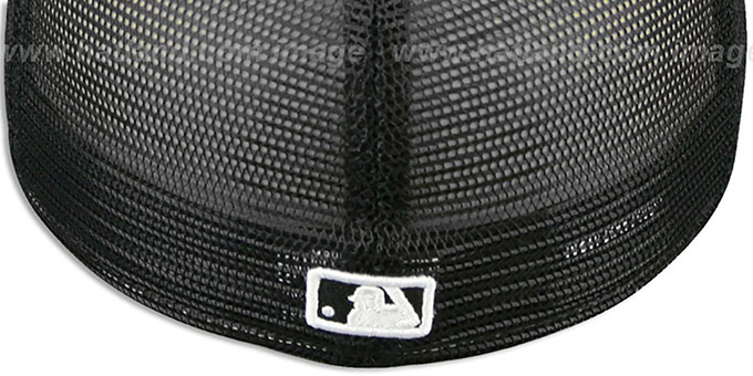 red sox fitted mesh hat