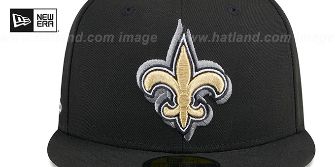 New Orleans Saints 2024 NFL DRAFT Black Fitted Hat