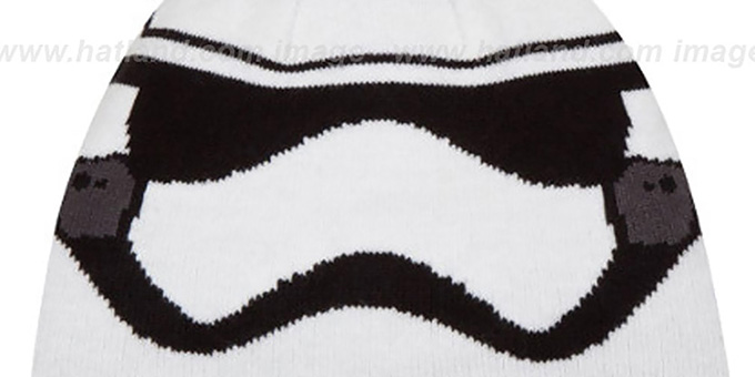 Star Wars Storm Trooper GALLACTIC BIGGIE-2 White-Black Knit Beani