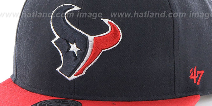 OFFICIALLY LICENSED NEW ERA 47 EMBELLISHED  SWARVOSKI CRYSTALS TEXANS CAP texans-super-shot-strapback-  main image 4