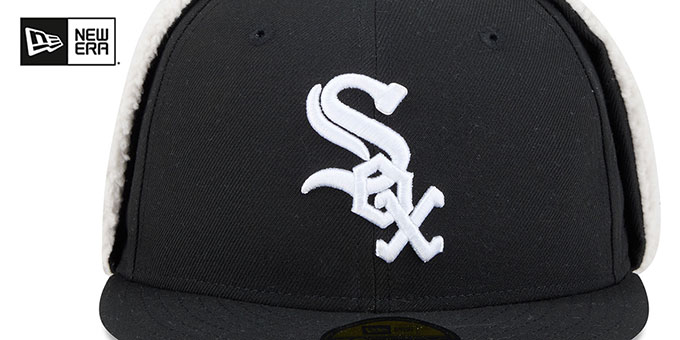 Chicago White Sox CLASSIC DOGEAR Black Fitted Hat by New Era