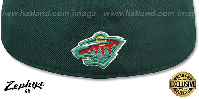 Minnesota Wild SHOOTOUT Green Fitted Hat by Zephyr display picture 2