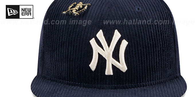 [Margesherwood ] / ☆ CORDUROY NEW YORK BALLCAP / navy Men's New York Yankees New Era Navy Throwback Corduroy