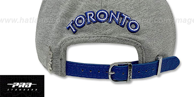 Toronto Blue Jays Team Basic Strapback Grey Royal Hat By Pro Stan