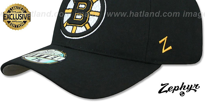 Boston Bruins SHOOTOUT Black Fitted Hat 