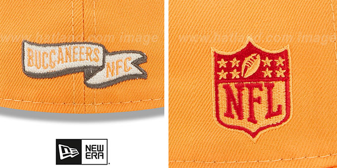 Casquette New Era NFL 39Thirty Tampa Bay Buccaneers - Beige Et Rouge - Neuf Avec étiquettes