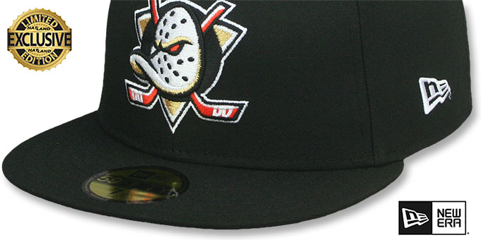 Anaheim Ducks NHL TEAM-BASIC Black Fitted Hat by New Era