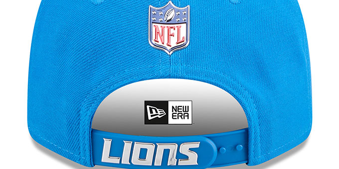 Detroit Lions 2026 PRECURVED NFL DRAFT STRETCH-SNAP Blue-Grey Hat