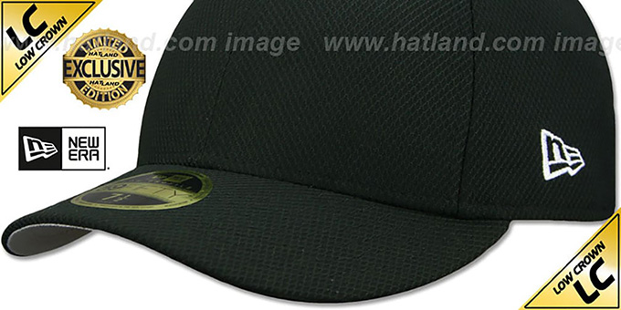 New Era LOW-CROWN DIAMOND TECH 59FIFTY-BLANK Black Fitted Hat