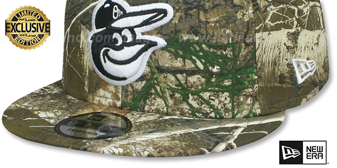 Baltimore Orioles TEAM-BASIC SNAPBACK Realtree Camo-White Hat