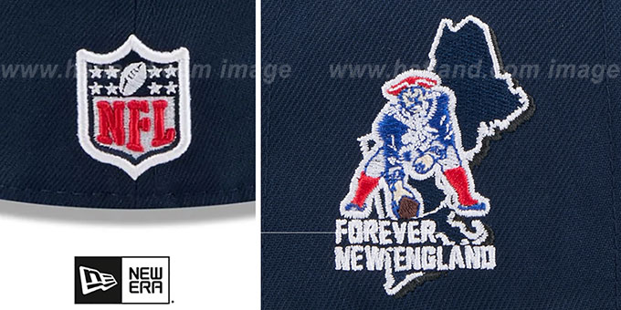 New England Patriots 2024 NFL DRAFT Navy Fitted Hat