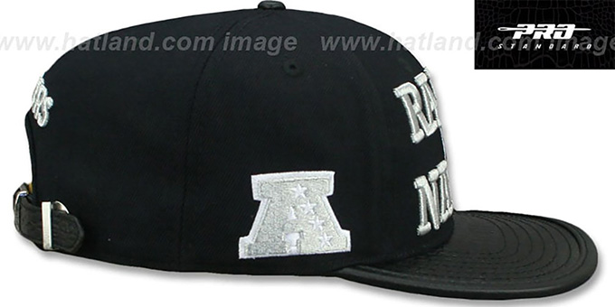 Las Vegas Raiders RAIDER-NATION STRAPBACK Black Hat by Pro Standa