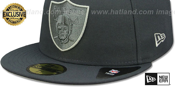 raiders pewter snapback