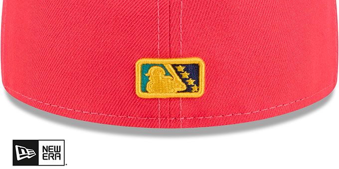 Delmarva Shorebirds 2026 COPA DE LA DIVERSION Red-Aqua Fitted Hat