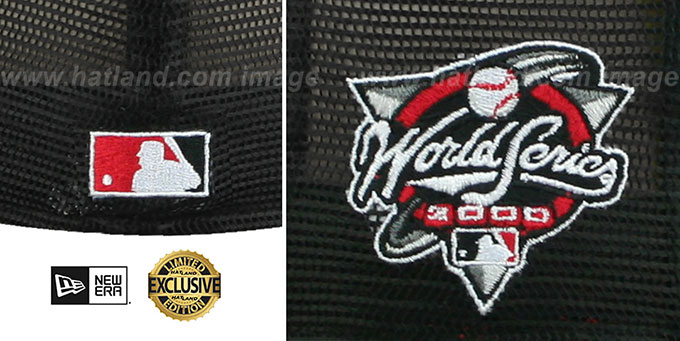 New York Yankees 2000 WS MESH-BACK SIDE-PATCH Black-Red