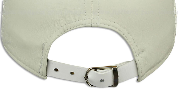 New York Yankees FISHSCALE LEATHER STRAPBACK Hat by New Era