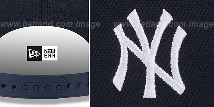 New York Yankees TEAM-SCRIPT SNAPBACK Navy Hat by New Era