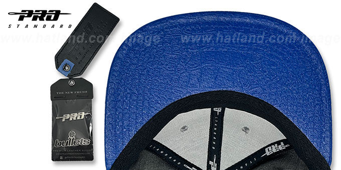 Washington Bullets 1978 Throwback Logo Snapback Hat - Heather Gray / Blue - OTTO