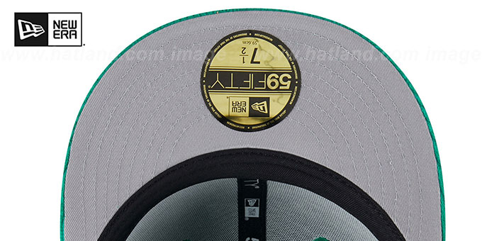 Boston Celtics LETTERMAN PIN CORDUROY Kelly Fitted Hat