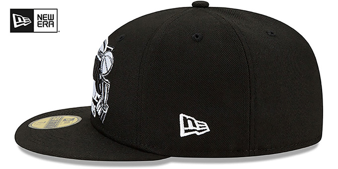 Los Angeles Lakers 17X MULTI CHAMPS Black-White Fitted Hat