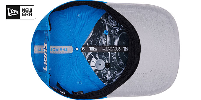 Detroit Lions 2026 PRECURVED NFL DRAFT STRETCH-SNAP Blue-Grey Hat