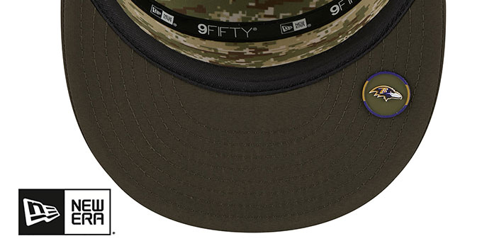 Baltimore Ravens 2025 SALUTE-TO-SERVICE SNAPBACK Dark Green-Olive