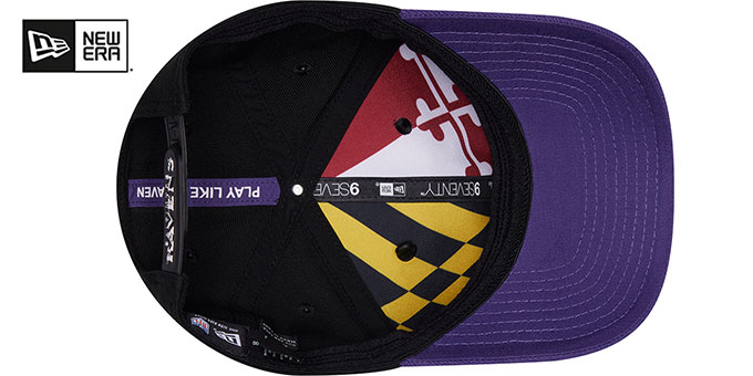 Baltimore Ravens 2026 PRECURVED NFL DRAFT STRETCH-SNAP Black-Purp