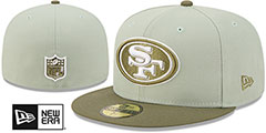 San Francisco 49ers 2026 COLOR PACK Sage-Olive Fitted Hat