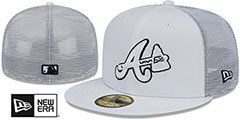 【激安セール】 TRUCKER PRACTICE BATTING Braves Atlanta White Hat Fitted 応援グッズ