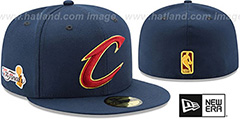 Cleveland Cavaliers 2017 FINALS Navy Fitted Hat by New Era display picture 1