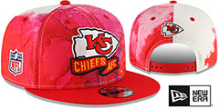 Kansas City Chiefs 2022 NFL SIDELINE TIE-DYE SNAPBACK Hat display picture 2