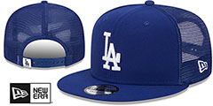 Los Angeles Dodgers TEAM-BASIC TRUCKER SNAPBACK Royal Hat display picture 1
