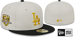 Los Angeles Dodgers TWO-TONE STONE Fitted Hat by New Era