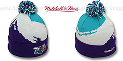 Charlotte Hornets PAINTBRUSH BEANIE by Mitchell and Ness