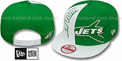 New York Jets NE-NC THROWBACK DOUBLE COVERAGE SNAPBACK Hat