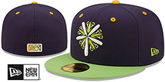 Cedar Rapids Kernels COPA Navy-Lime Fitted Hat by New Era
