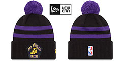 Lakers knit hat online