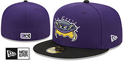 Fort Myers Mighty Mussels MILB MARVEL DEFENDERS Purple-Black Fitt