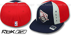 Houston Texans AJD PINWHEEL Navy-Red Fitted Hat by Reebok