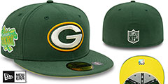 Green Bay Packers SUPER BOWL XXXI CITRUS POP Green-Yellow Fitted