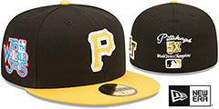 Casquette Snapback 9Seventy noire pour homme des Pirates de Pittsburgh