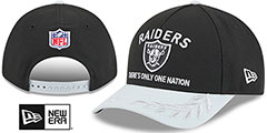 Las Vegas Raiders 2025 NFL DRAFT ONSTAGE M-CROWN SNAPBACK Black-G