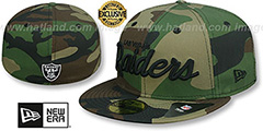Los Angeles Dodgers Fitted New Era 59Fifty LA Logo Black Camo Cap Hat