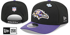 Baltimore Ravens 2026 PRECURVED NFL DRAFT STRETCH-SNAP Black-Purp