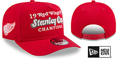 Detroit Red Wings HISTORIC CHAMPIONS AF SNAPBACK Red Hat