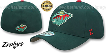 Vtg Zephyr NHL Minnesota Wild Green Maroon Snapback Hat Cap s-l400.jpg main image 4