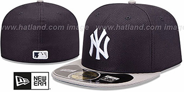 New York Yankees MLB DIAMOND ERA 59FIFTY Navy-Grey BP Hat
