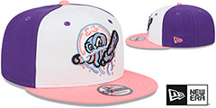 Jersey Shore Blueclaws COPA SNAPBACK White-Purple-Pink Hat