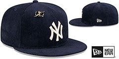 [Margesherwood ] / ☆ CORDUROY NEW YORK BALLCAP / navy MoMA NY Yankees 9TWENTY Corduroy Adjustable Baseball Cap