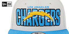 Los Angeles Chargers 2023 NFL DRAFT SNAPBACK Stone-Blue Hat